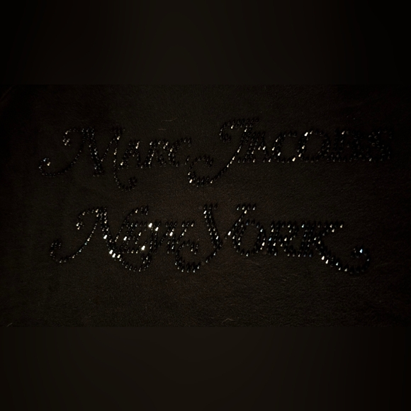 Marc Jacobs New York Rhinestone "The Logo Sweatshirt" Size M, Oversized, Relaxed - Picture 6 of 7